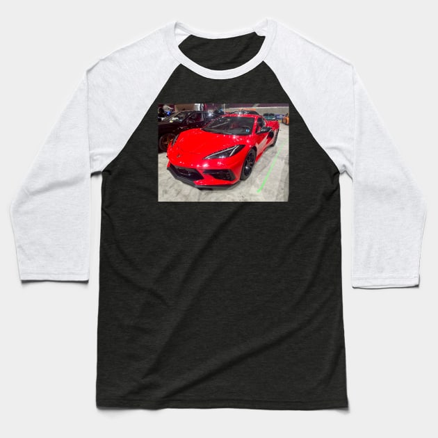 Corvette c8 Baseball T-Shirt by stewy817